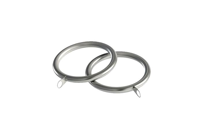 Speedy 19mm Lined Rings Satin Silver