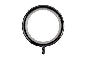 Rolls Neo 28mm Ball 3 Sided Bay Window Ceiling Fixed Curtain Pole Black Nickel - Thumbnail 2