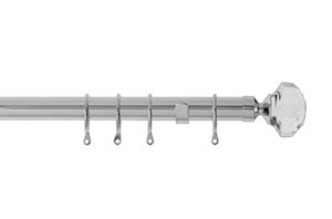 Speedy Pristine 25-28mm Jewel Extendable Curtain Pole Chrome - Thumbnail 1