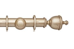 Hallis Ashbridge 45mm Champagne Gold Chatsworth Wooden Curtain Pole