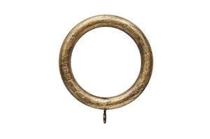 Hallis Ashbridge 45mm Baroque Gold Wooden Rings - Thumbnail 1