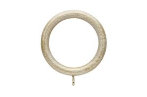 Hallis Ashbridge 45mm Gold over White Wooden Rings