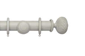 Hallis Ashbridge 45mm Heritage Grey Sezincote Wooden Curtain Pole