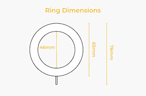 Laura Ashley 35mm Black Wooden Rings - Thumbnail 2