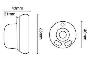 Hallis Eden 35mm Recess Pole Umber - Thumbnail 2