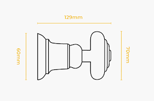 Rolls Honister Wooden Curtain Holdback Stone - Thumbnail 2