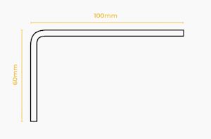 Silent Gliss 11208 100mm Black Metropole Bracket - Thumbnail 2